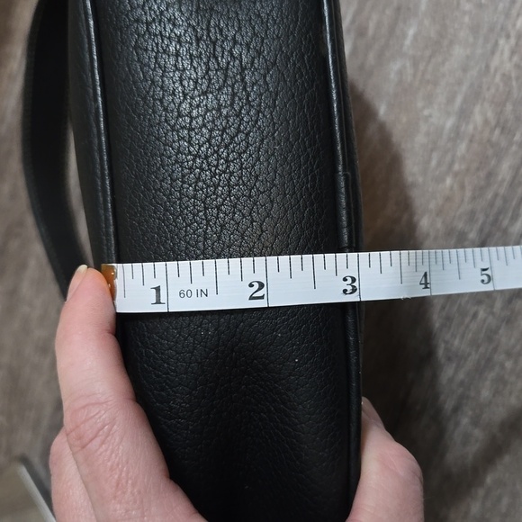 Vintage Dooney & Bourke Monogram Logo Hobo Shoulder Hand Bag Black Grey - Picture 12 of 13